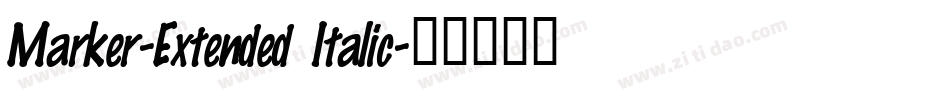 Marker-Extended Italic字体转换